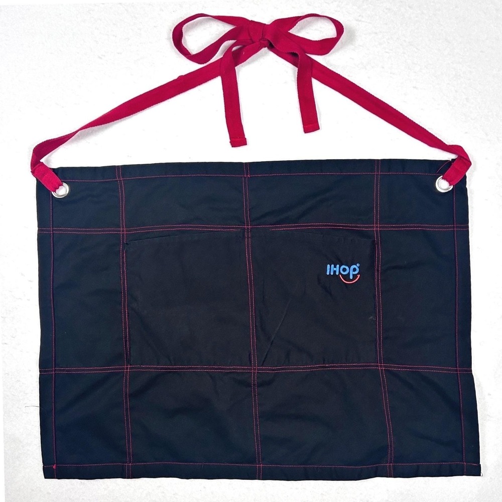 IHOP Waist‎ Apron Server Uniform Dad Gift Breakfast Cook Costume Prop Black